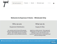 Tablet Screenshot of espresso4home.com